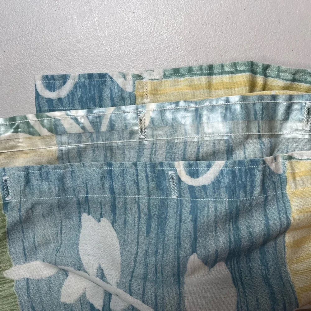 Vintage Wamsutta shower curtain and matching window Valance/curtain